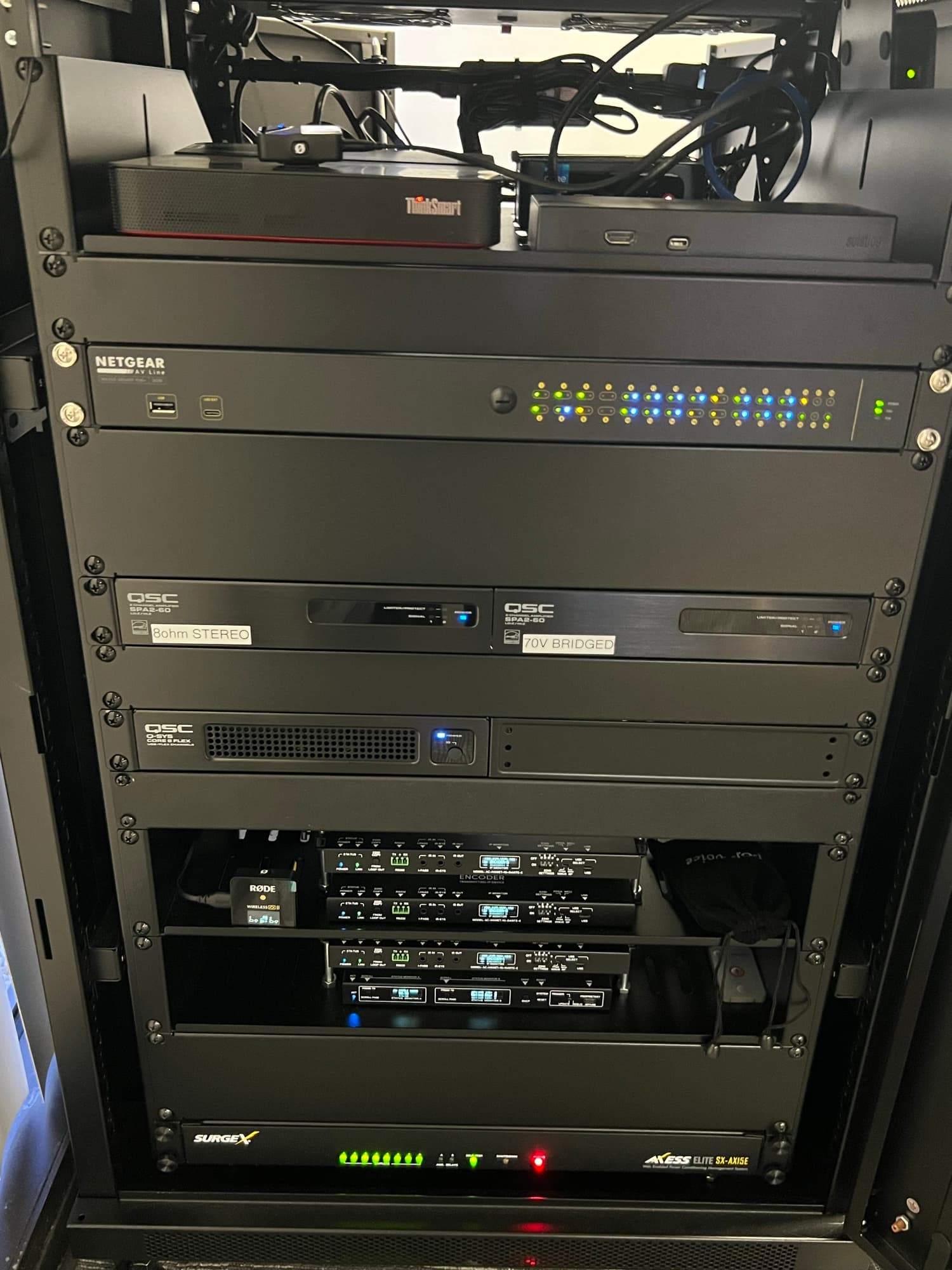 Q-SYS Core Integration — Managed Audio & Networking