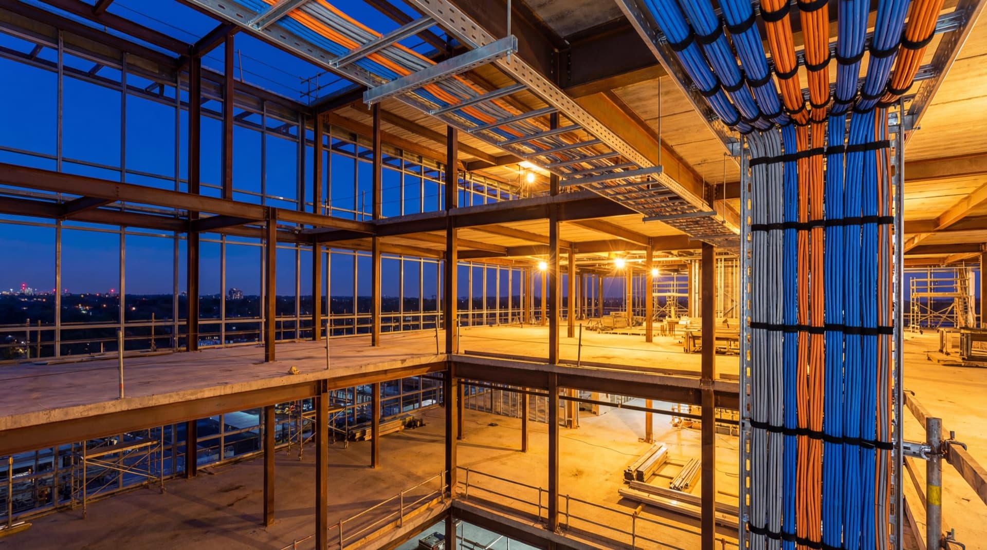 Structured cabling rough-in during new construction